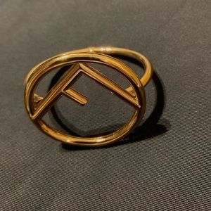 Fendi, F is Fendi bangle, color: Gold